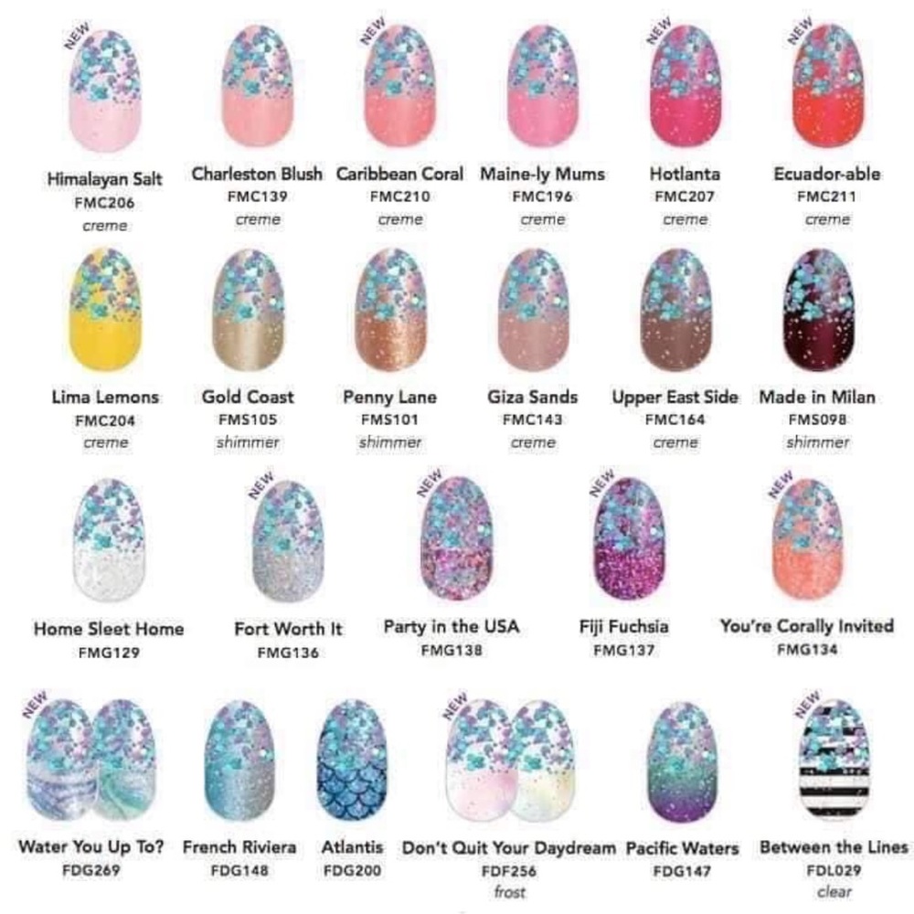 *Retired* Color Street: Raise Your Voice | Purple Aqua Glitter Clear Party Blue - Picture 6 of 9